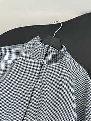 Balenciaga Zip-up Jacket in Gray Checkered - 5