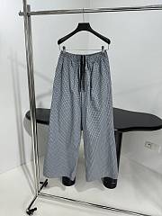 Balenciaga Pants in Gray Checkered   - 1