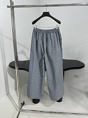 Balenciaga Pants in Gray Checkered   - 4