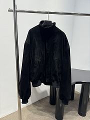 Balenciaga Blouson In Black Vintage Looking Suede Leather - 1
