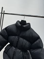  Balenciaga Belted Hourglass Short Puffer in Black  - 4