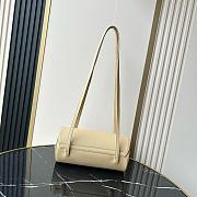 Chanel Small Bowling Bag Grained Shiny Calfskin & Gold-Tone Metal Beige - 20.5x10x10cm - 3