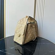Chanel 25 Small Handbag Braided Raffia, Calfskin & Gold-Tone Metal  Beige & Black - 30x26x14cm - 4