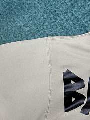 Balenciaga Tape Type Ripped Hoodie In Beige Dry Fleece - 3