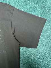 Balenciaga Washed Crayon Political T-Shirt Medium Fit In Faded Black Dry Jersey  - 5