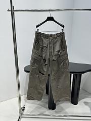 Balenciaga Distressed Cargo Pants in Grey - 1