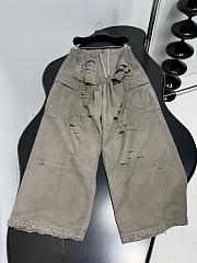 Balenciaga Distressed Cargo Pants in Grey - 4