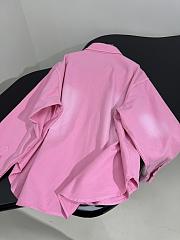 Balenciaga Logo-embroidered Shirt Pink - 3
