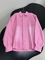Balenciaga Logo-embroidered Shirt Pink - 2