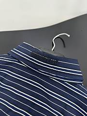 Balenciaga Stripe Cotton Mini Shirt Dress In Blue - 2