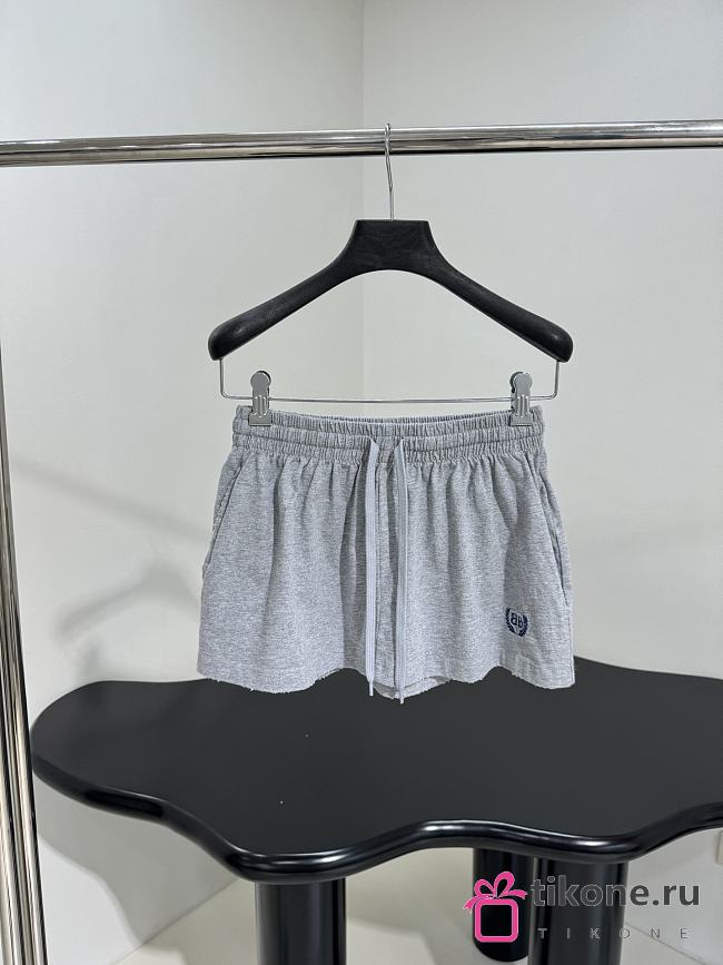Balenciaga Laurel Classic Football Shorts Mini Skirt in Gray - 1