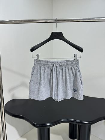 Balenciaga Laurel Classic Football Shorts Mini Skirt in Gray