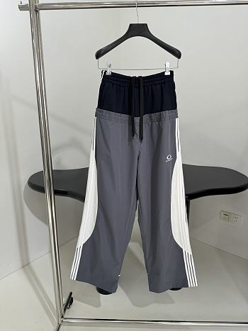 Balenciaga Cut-Up Tracksuit Pants Gray