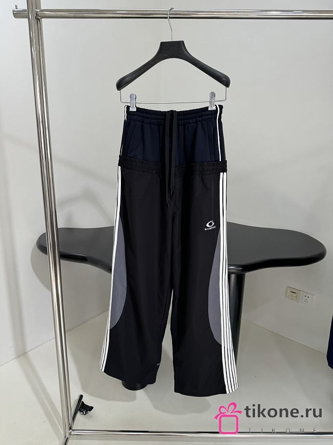 Balenciaga Cut-Up Tracksuit Pants Black - 1