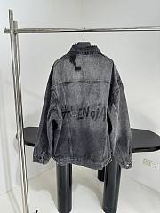 Balenciaga Trompe L'oeil Trucker Jacket Streaky Black - 6