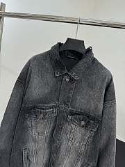 Balenciaga Trompe L'oeil Trucker Jacket Streaky Black - 3