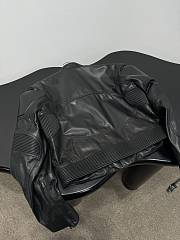 Balenciaga Perforated Leather Jacket in Black - 6