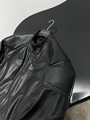 Balenciaga Perforated Leather Jacket in Black - 3