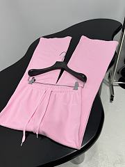 Balenciaga Flared Sweatpants in Light Pink  - 6