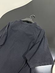 Balenciaga Kittycat T-Shirt Medium Fit In Faded Black Dry Jersey  - 4