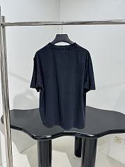 Balenciaga Kittycat T-Shirt Medium Fit In Faded Black Dry Jersey  - 5