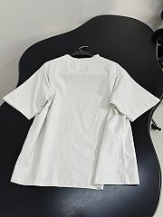 Balenciaga Kittycat T-Shirt Medium Fit In Faded White Dry Jersey  - 6