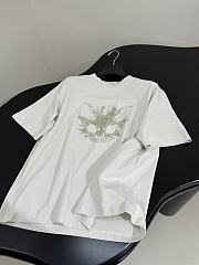 Balenciaga Kittycat T-Shirt Medium Fit In Faded White Dry Jersey  - 4
