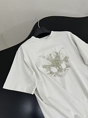 Balenciaga Kittycat T-Shirt Medium Fit In Faded White Dry Jersey  - 3