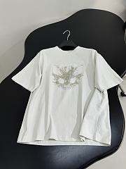 Balenciaga Kittycat T-Shirt Medium Fit In Faded White Dry Jersey  - 2