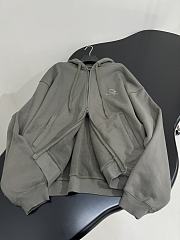 Balenciaga Loop Sports Icon Zip Hoodie Gray - 6