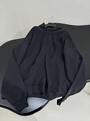 Balenciaga Loop Sports Icon Zip Hoodie Black - 5