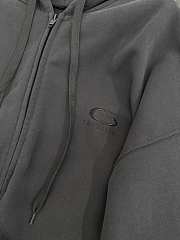 Balenciaga Loop Sports Icon Zip Hoodie Black - 3