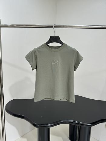 Balenciaga Loop Sports Icon Fitted T-shirt in Grey 