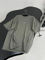 Balenciaga Loop Sports Icon Oversized T-Shirt In Faded Gray Dry Jersey - 2