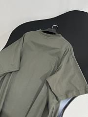 Balenciaga Loop Sports Icon Oversized T-Shirt In Faded Gray Dry Jersey - 3