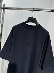 Balenciaga Loop Sports Icon Oversized T-Shirt In Faded Navy Dry Jersey - 6