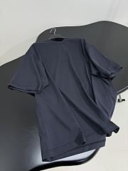 Balenciaga Loop Sports Icon Oversized T-Shirt In Faded Navy Dry Jersey - 4