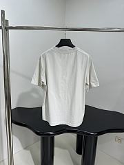 Balenciaga Luxury Script Oversized T-Shirt In Off White And White Dry Jersey - 6