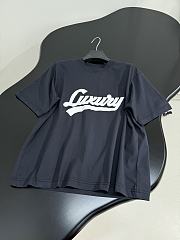 Balenciaga Luxury Script Oversized T-Shirt In Black And White Dry Jersey - 3
