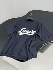 Balenciaga Luxury Script Oversized T-Shirt In Black And White Dry Jersey - 2