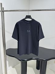 Balenciaga Loop Sports Icon Oversized T-Shirt In Faded Black Dry Jersey - 1