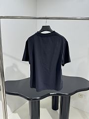 Balenciaga Loop Sports Icon Oversized T-Shirt In Faded Black Dry Jersey - 4