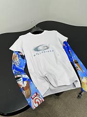 Balenciaga Loop Sports Icon Double Sleeve T-Shirt in Black - 4