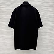 Balenciaga Cursive T-shirt Medium Fit in Black/White  - 6