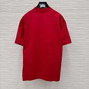 Balenciaga Cursive T-shirt Medium Fit in Red/Black - 4