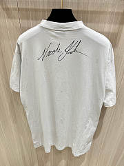 Balenciaga  Nicole Cotton Jersey Boxy T-shirt in White  - 5