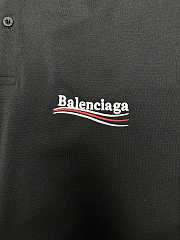 Balenciaga Black Political Campaign Short Sleeve Regular Polo Polo Shirts  - 2
