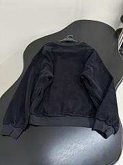Balenciaga Logo Embroidered Crewneck Sweatshirt in Black - 6