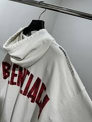 Balenciaga Security Tape Logo Large Zip-Up Hoodie in Beige - 6