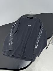 Balenciaga Transparent Tape Shifted Oversized Long Sleeve T-shirt in Faded Black  - 5